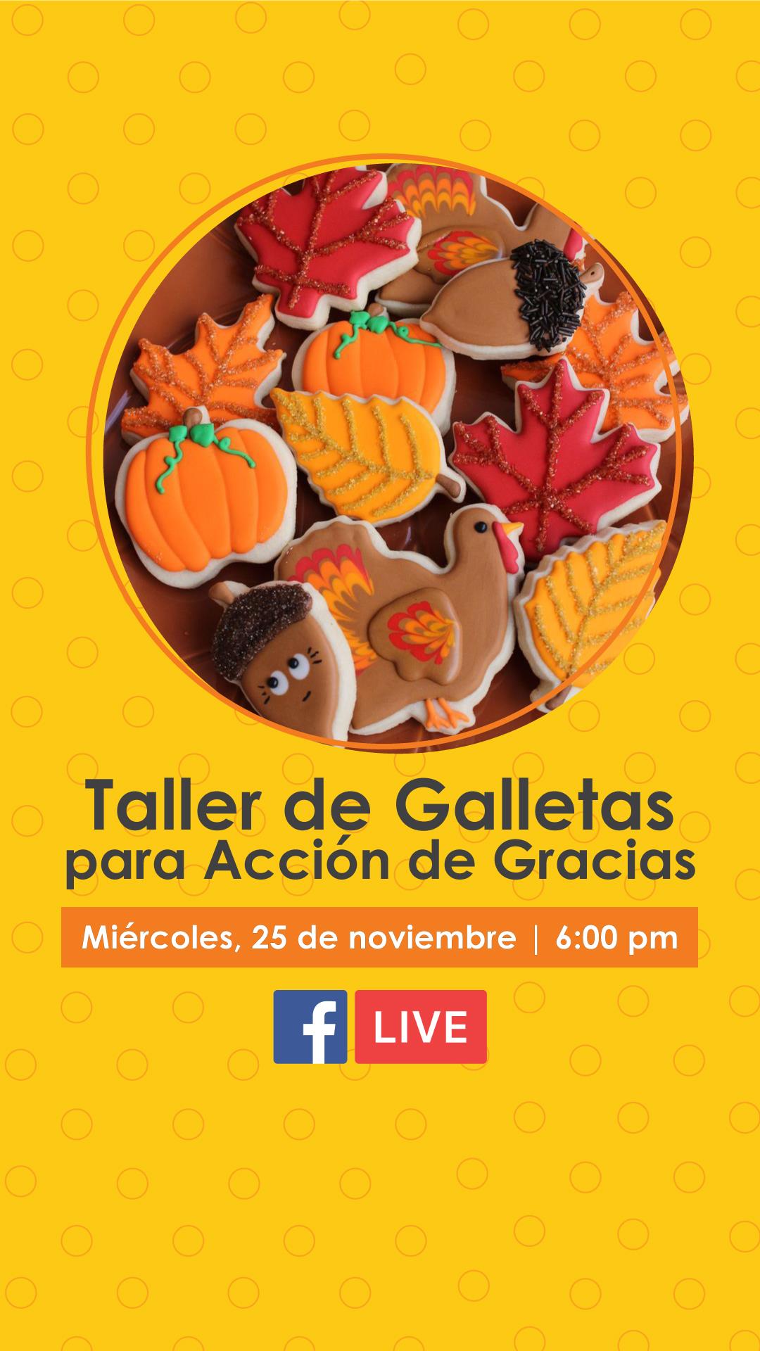 Taller de Galletas de Acción de Gracias para los nenes con Chef Xiomy