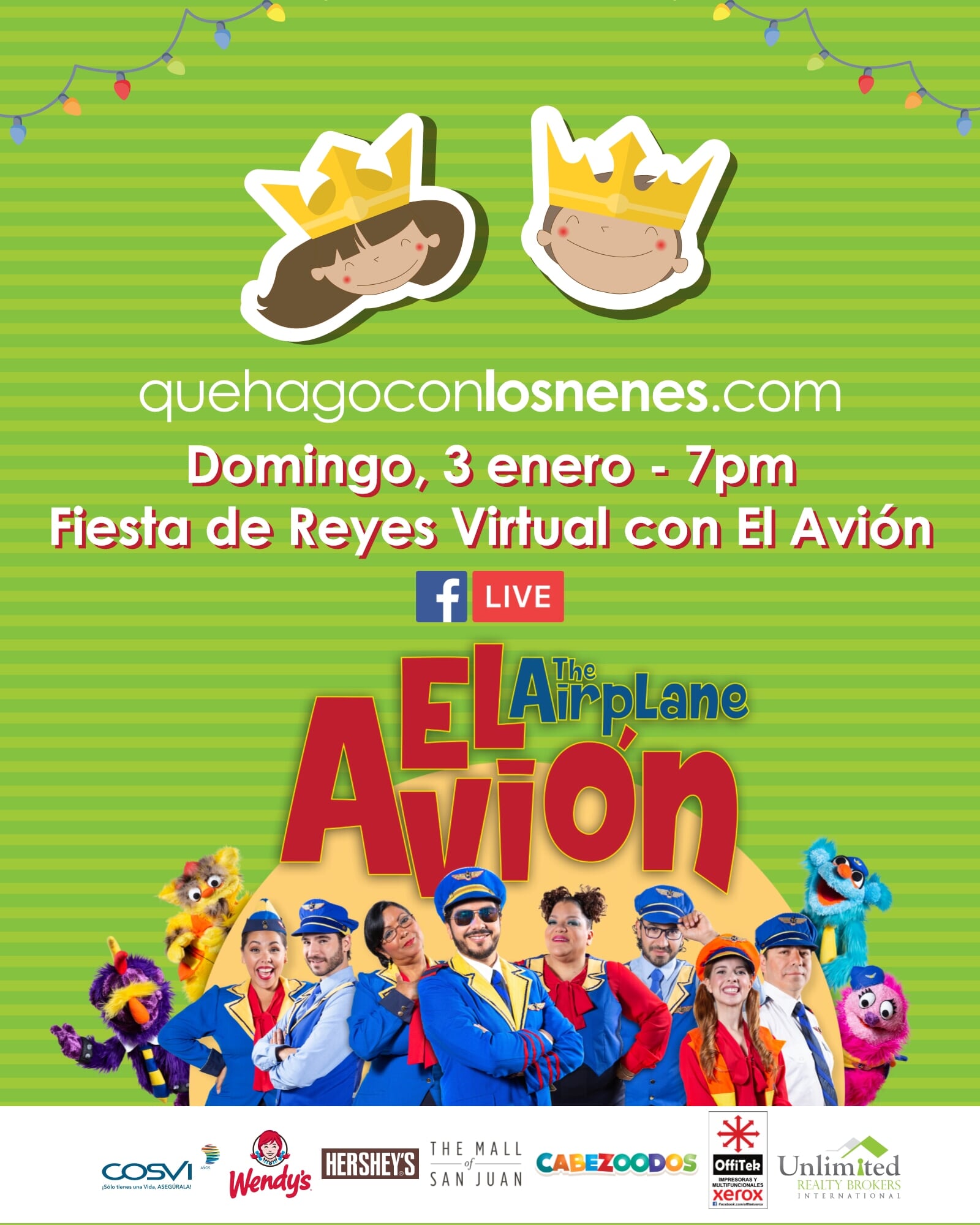 Fiesta de Los Tres Reyes Magos con El Avión