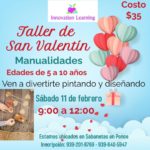 Taller de San Valentín: Manualidades - Innovation Learning Center Ponce