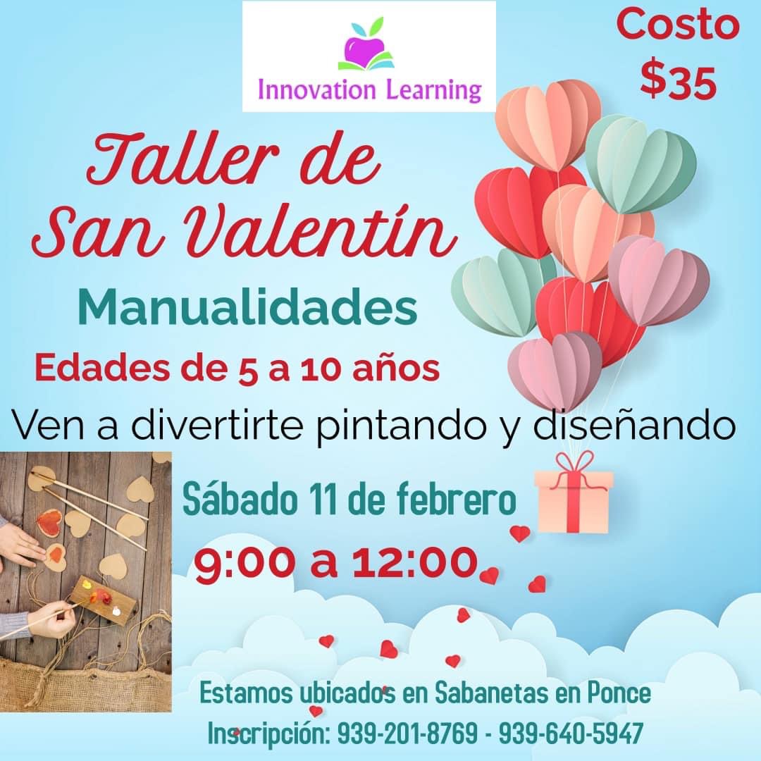 Taller de San Valentín: Manualidades - Innovation Learning Center Ponce