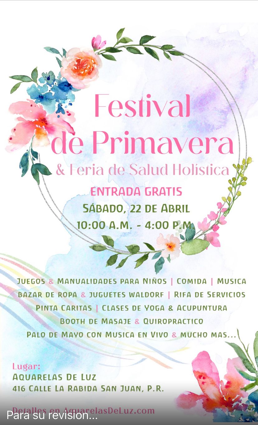 Festival de Primavera & Feria de Salud Holística - Aquarelas de Luz