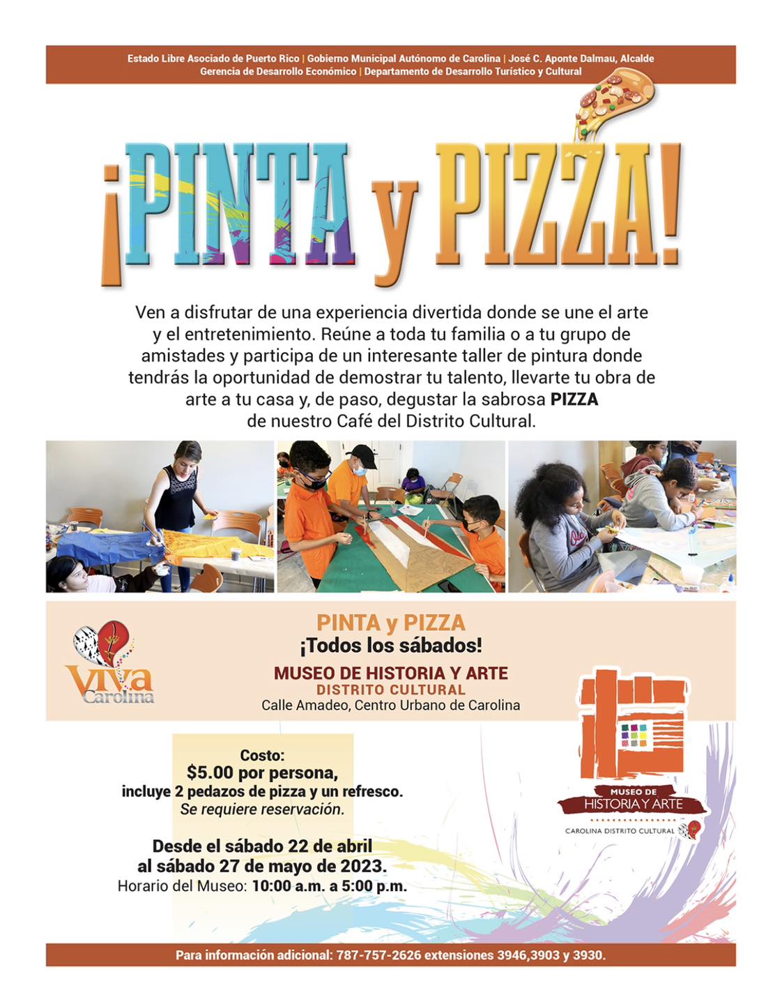 Pinta y Pizza - Museo de Historia y Arte de Carolina