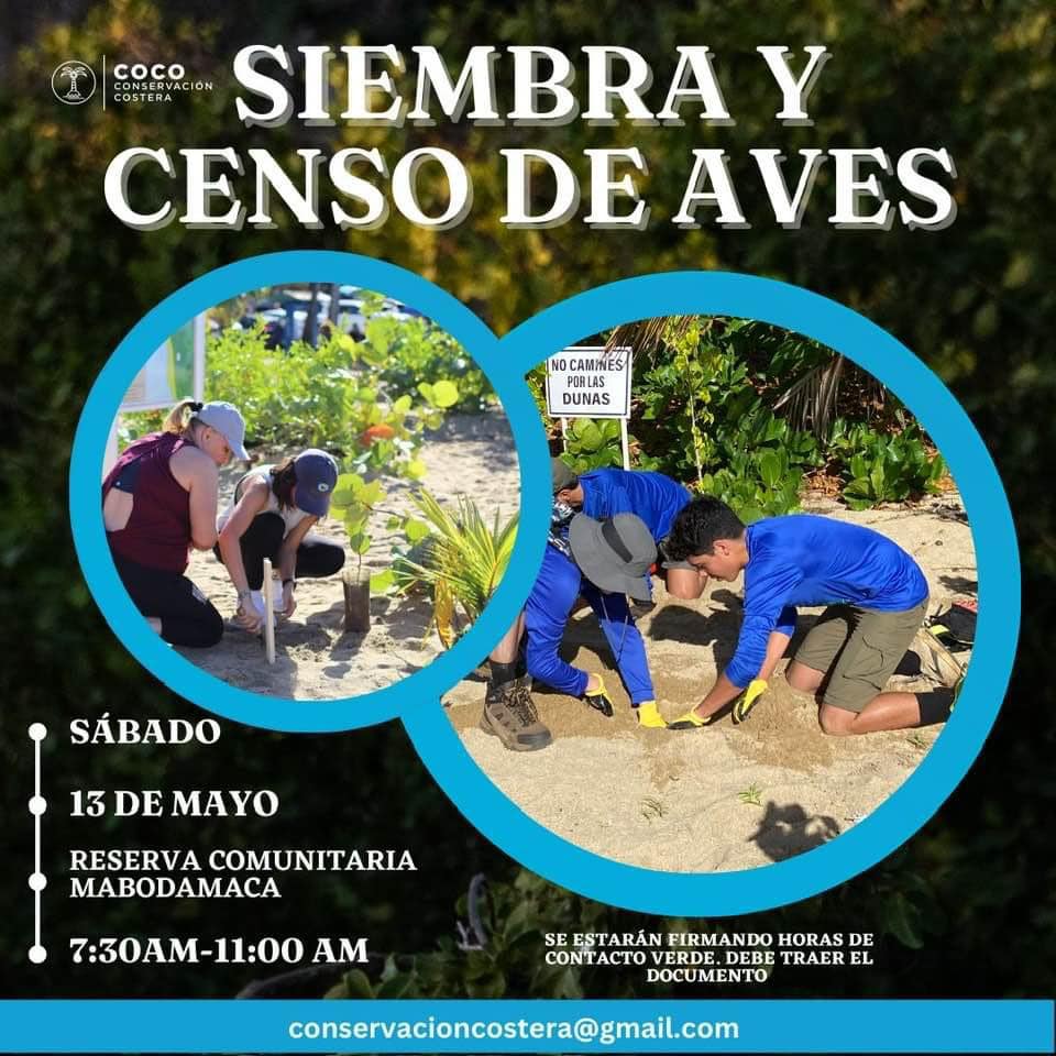 Siembra y Censo de Aves - Liga Ecológica Quebradillana