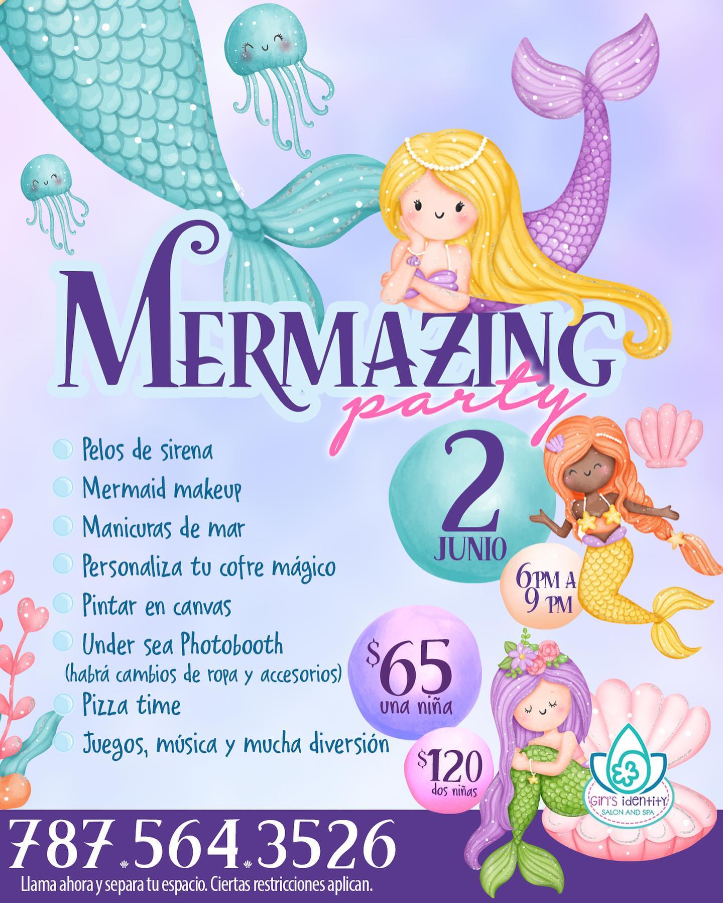 Mermazing Party - Girls Identity Salon & Spa