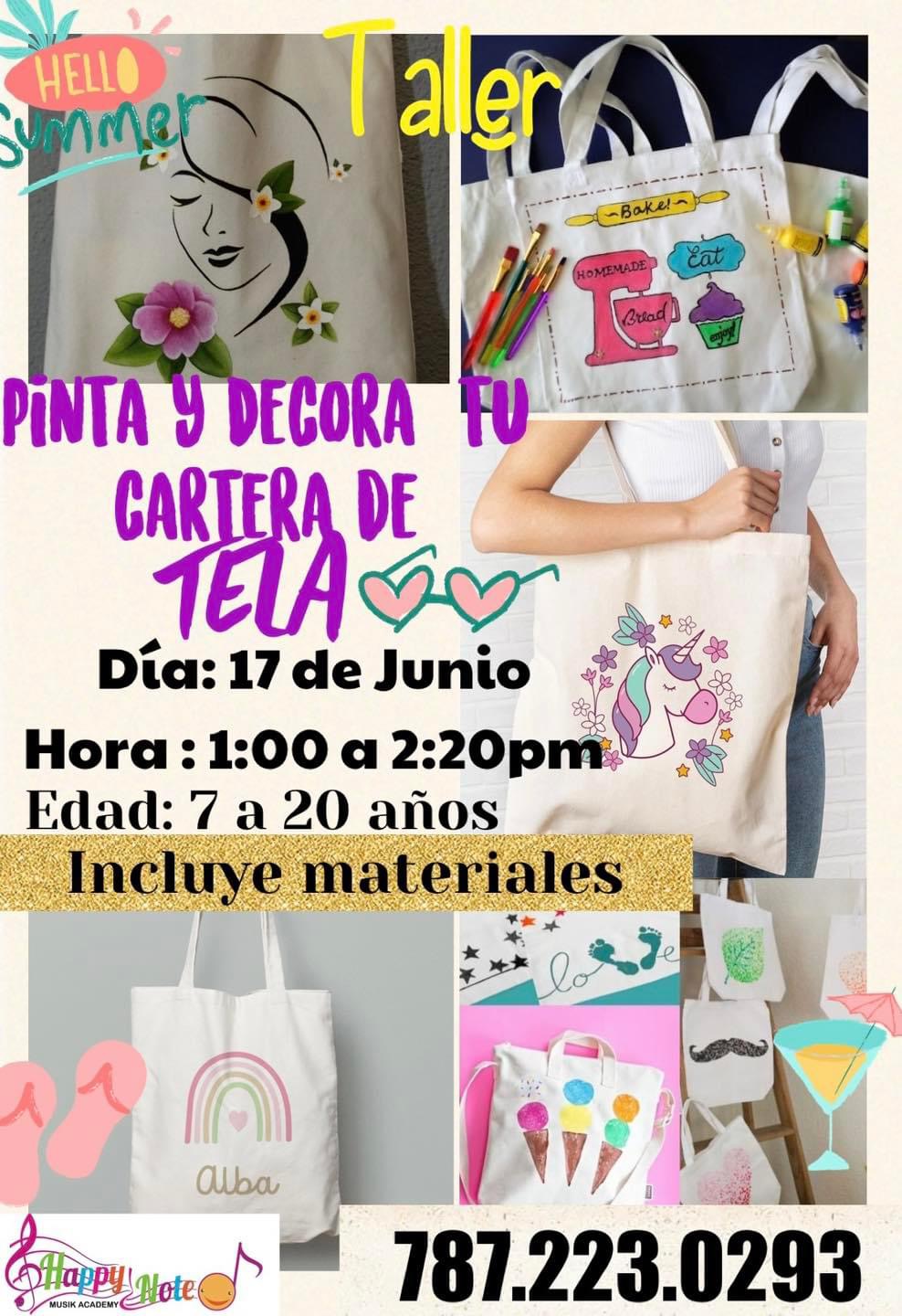 Taller: Diseña tu cartera de tela