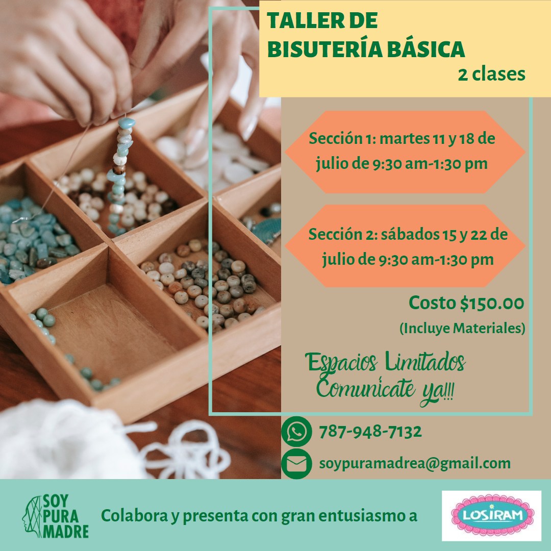 Taller de Bisutería Básica - Soy Pura Madre