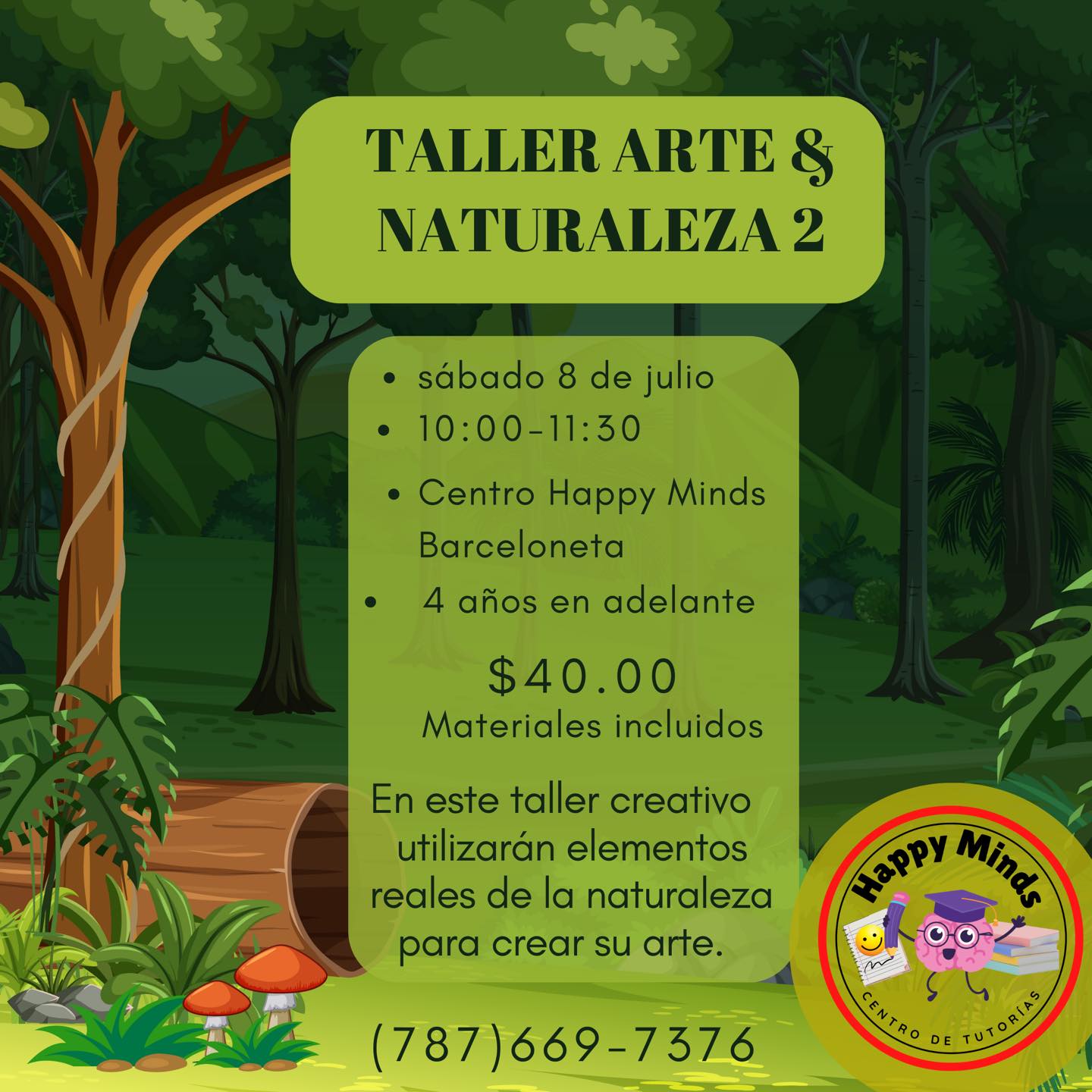 Taller Arte & Naturaleza - Happy Minds