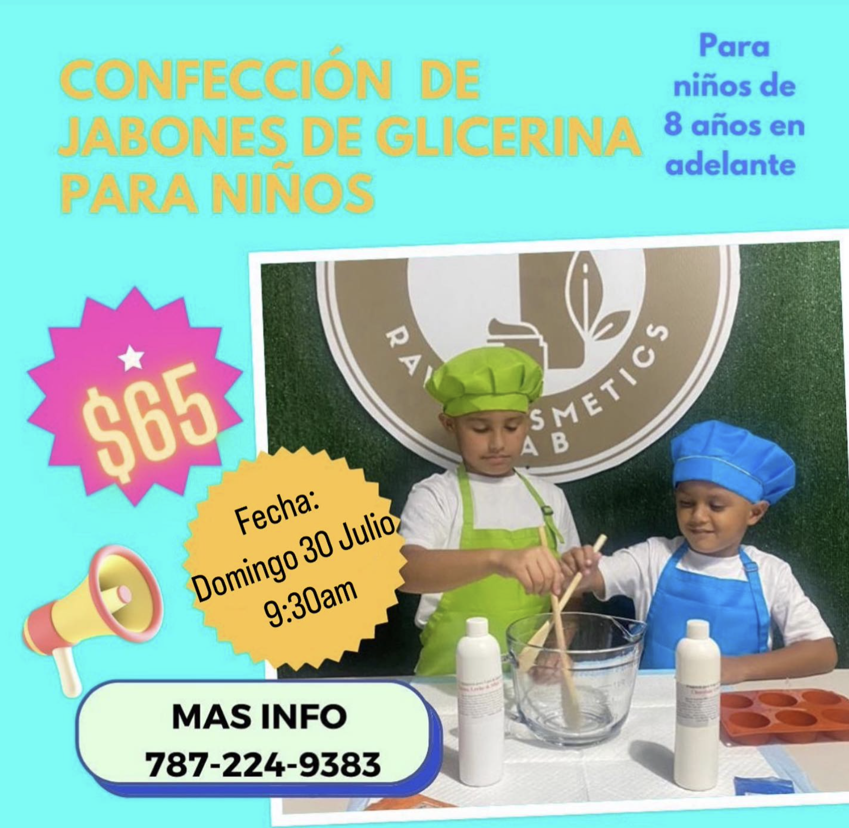 Confección de Jabones de Glicerina para Niños - Raw Cosmetics Lab