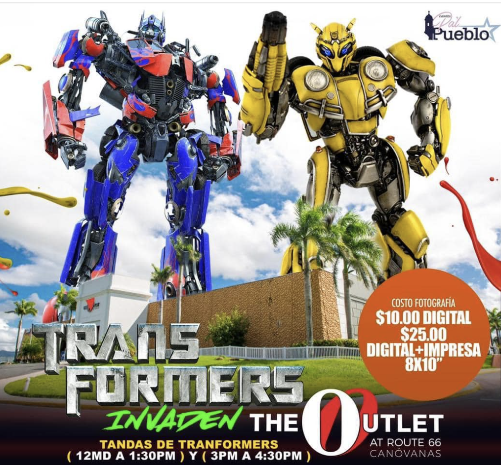 Invasión de los Transformers - The Outlet 66 Mall
