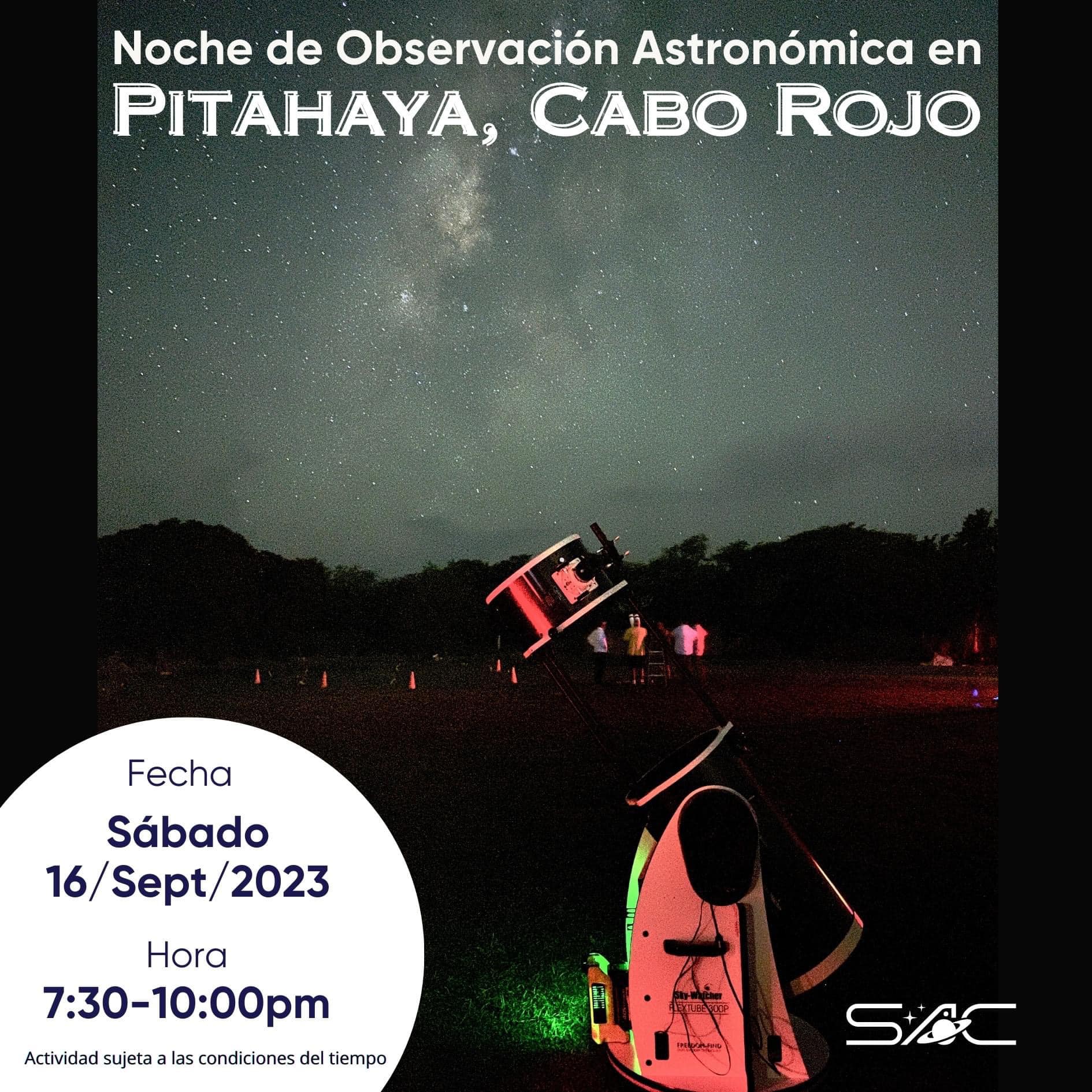 Noches de Observación Astronómica - Cabo Rojo
