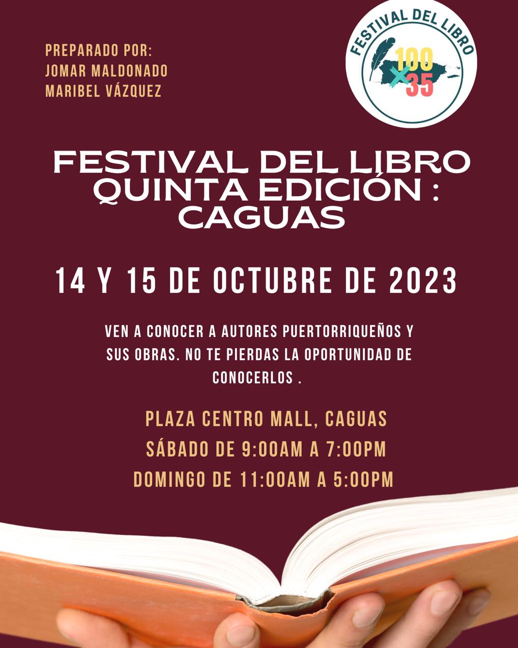 Festival del Libro 100x35 - Caguas