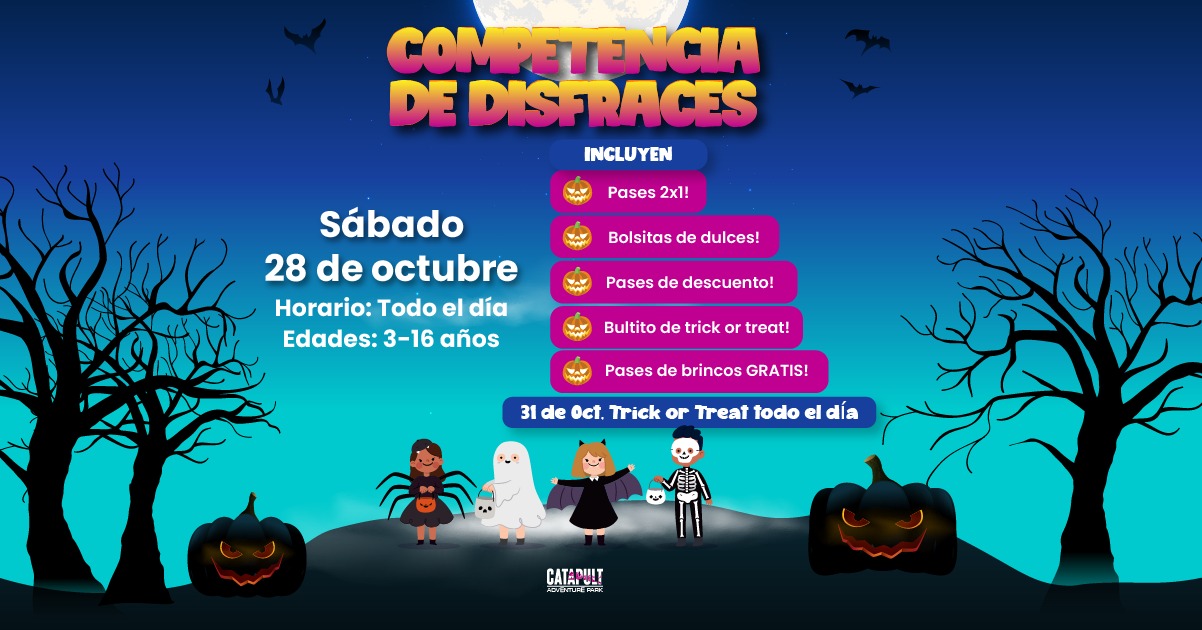 Competencia de Disfraces en Halloween - Catapult Adventure Park