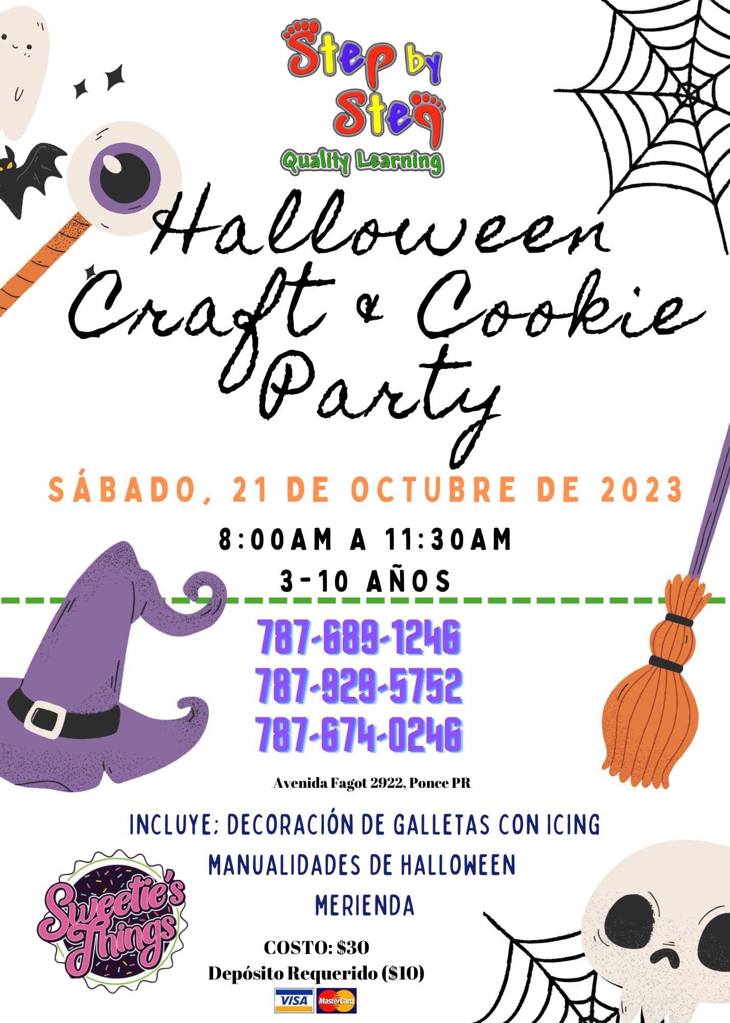 Halloween Craft & Cookie Party - Step by Step Quality Learning (SOLD OUT)