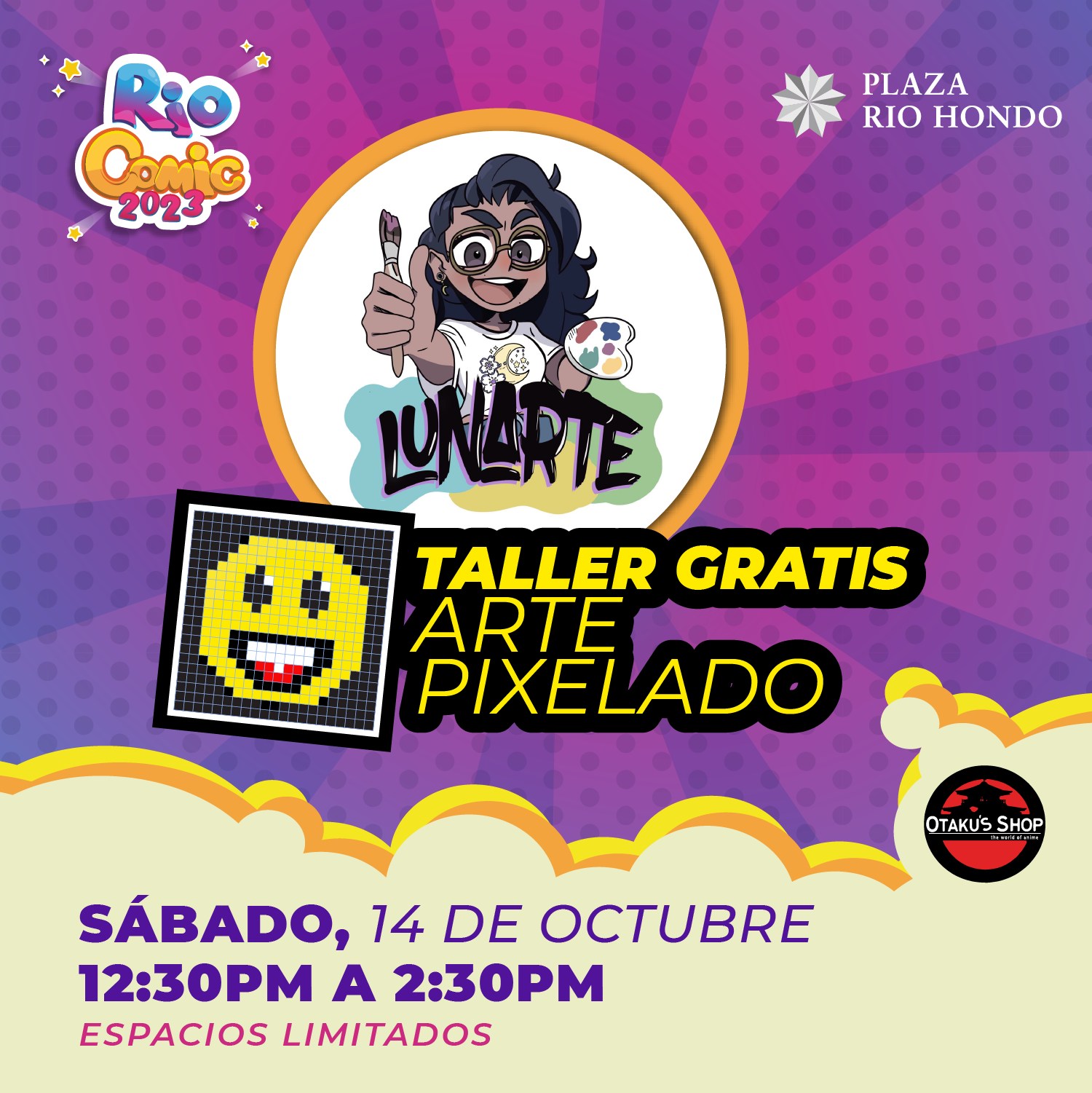 Taller de arte pixelado - Plaza Río Hondo