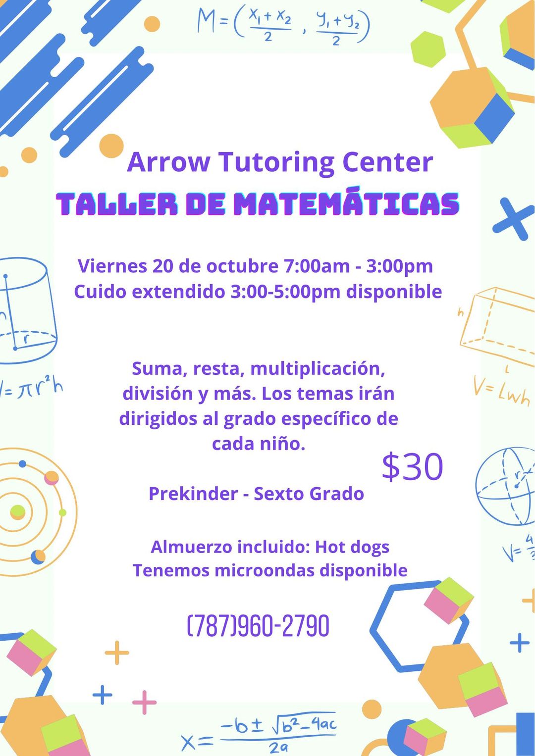 Taller de Matemáticas - Arrow Tutoring Center