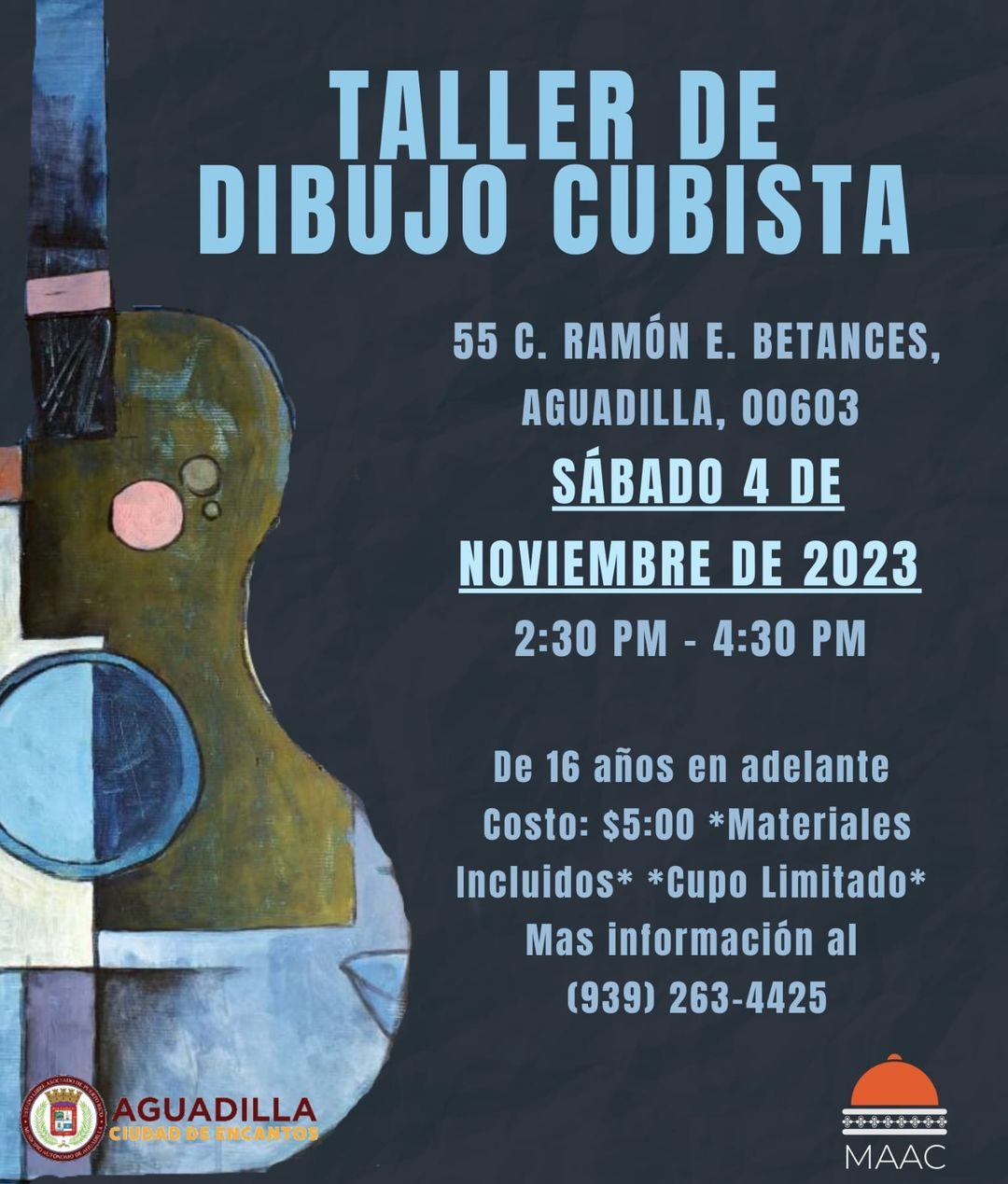 Taller de Dibujo Cubista - Museo de Arte de Aguadilla y del Caribe