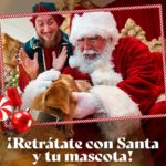Foto de Santa con las mascotas - Plaza del Caribe
