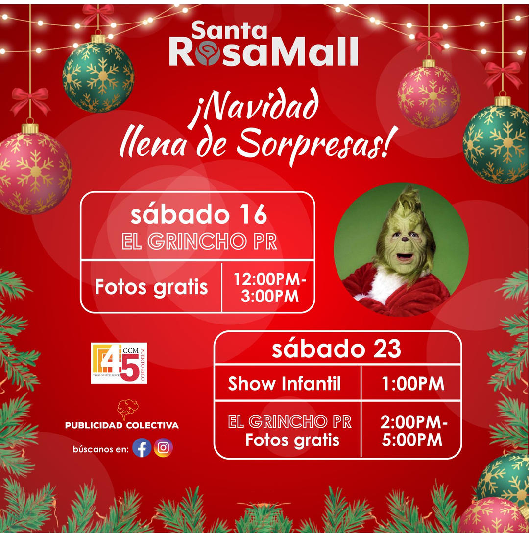 ¡Navidad llena de Sorpresas! - Santa Rosa Mall