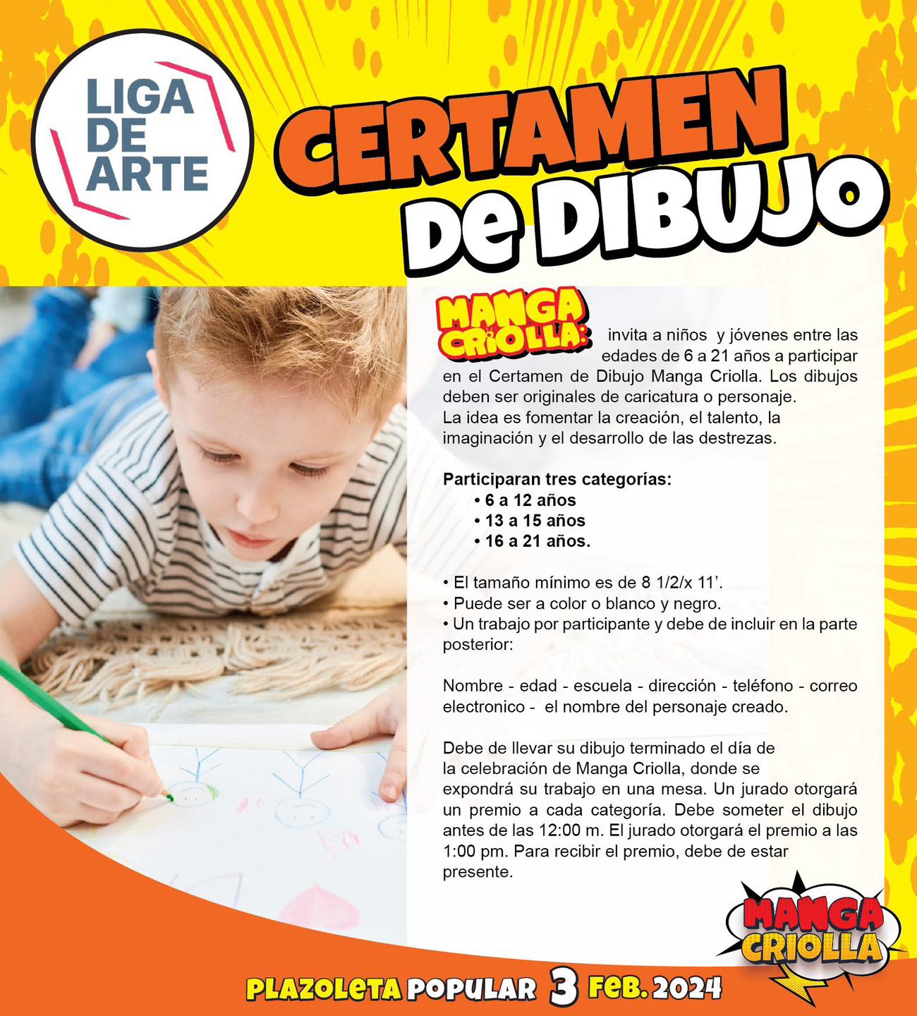 Certamen de Dibujo - Manga Criolla