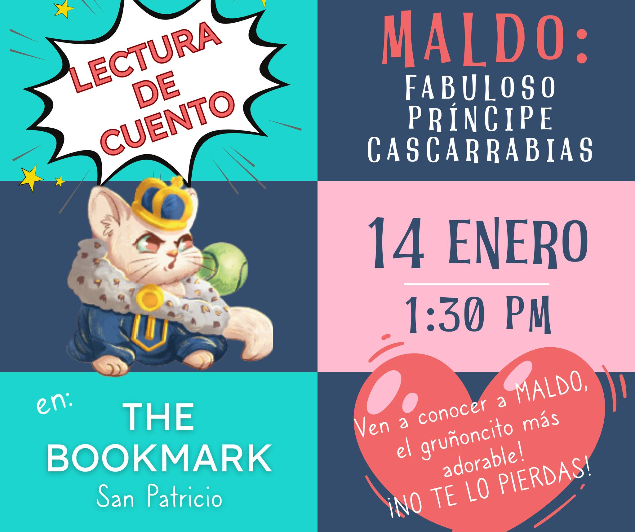 Lectura/Presentación de libro - "MALDO: Fabuloso Príncipe Cascarrabias"