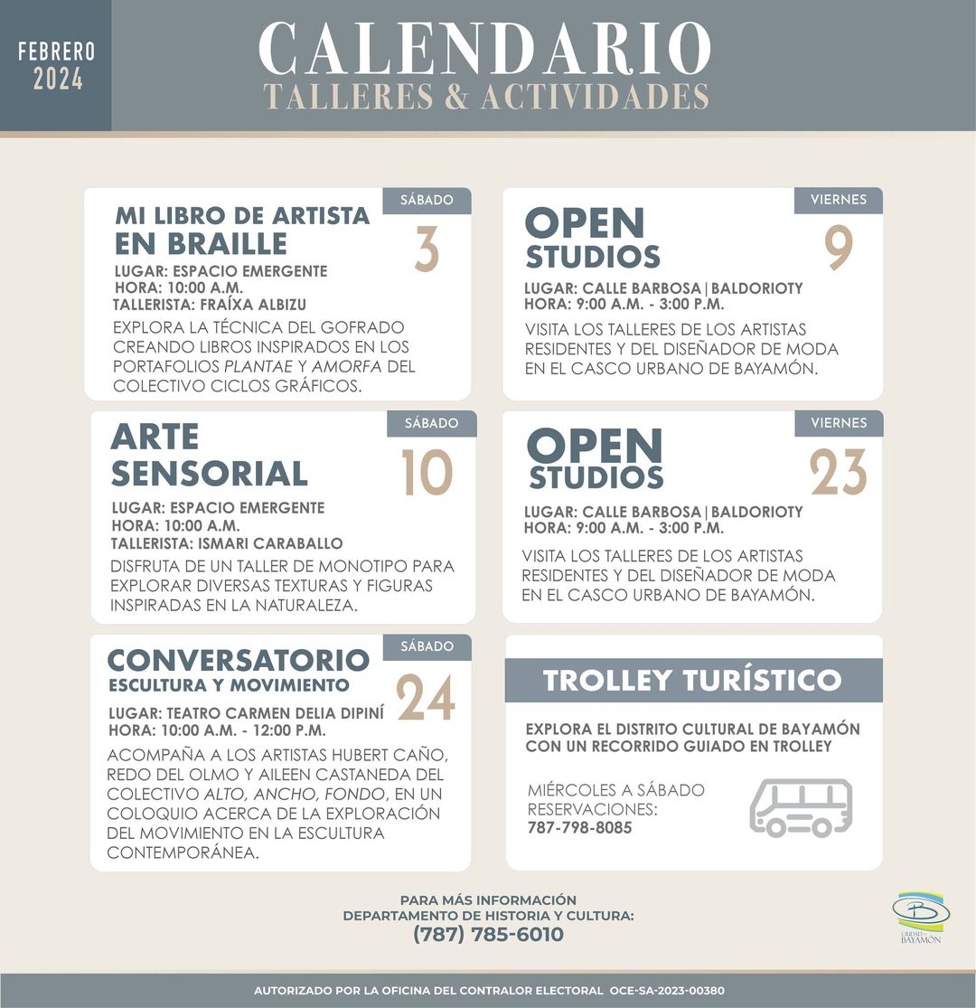 Taller: Arte Sensorial - Museo de Arte Francisco Oller