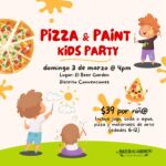 Pizza & Paint Kids Party - El Beer Garden