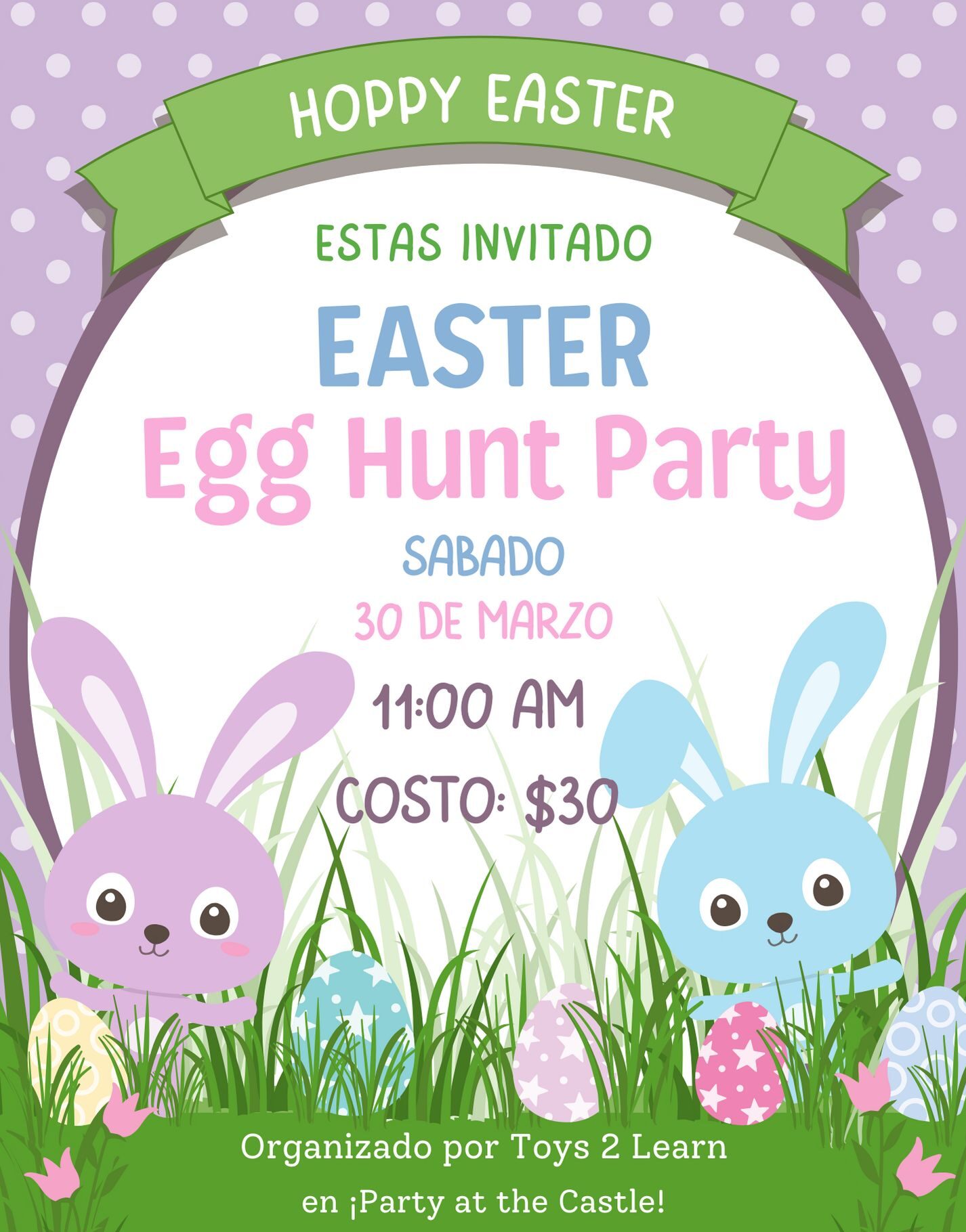 Easter Egg Hunt Party - Toys 2 Learn (Party at the Castle)