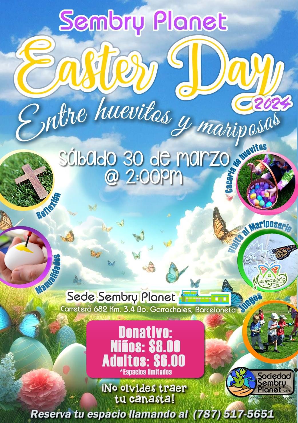 Sembry Planet Easter Day: Entre Huevos y Mariposas