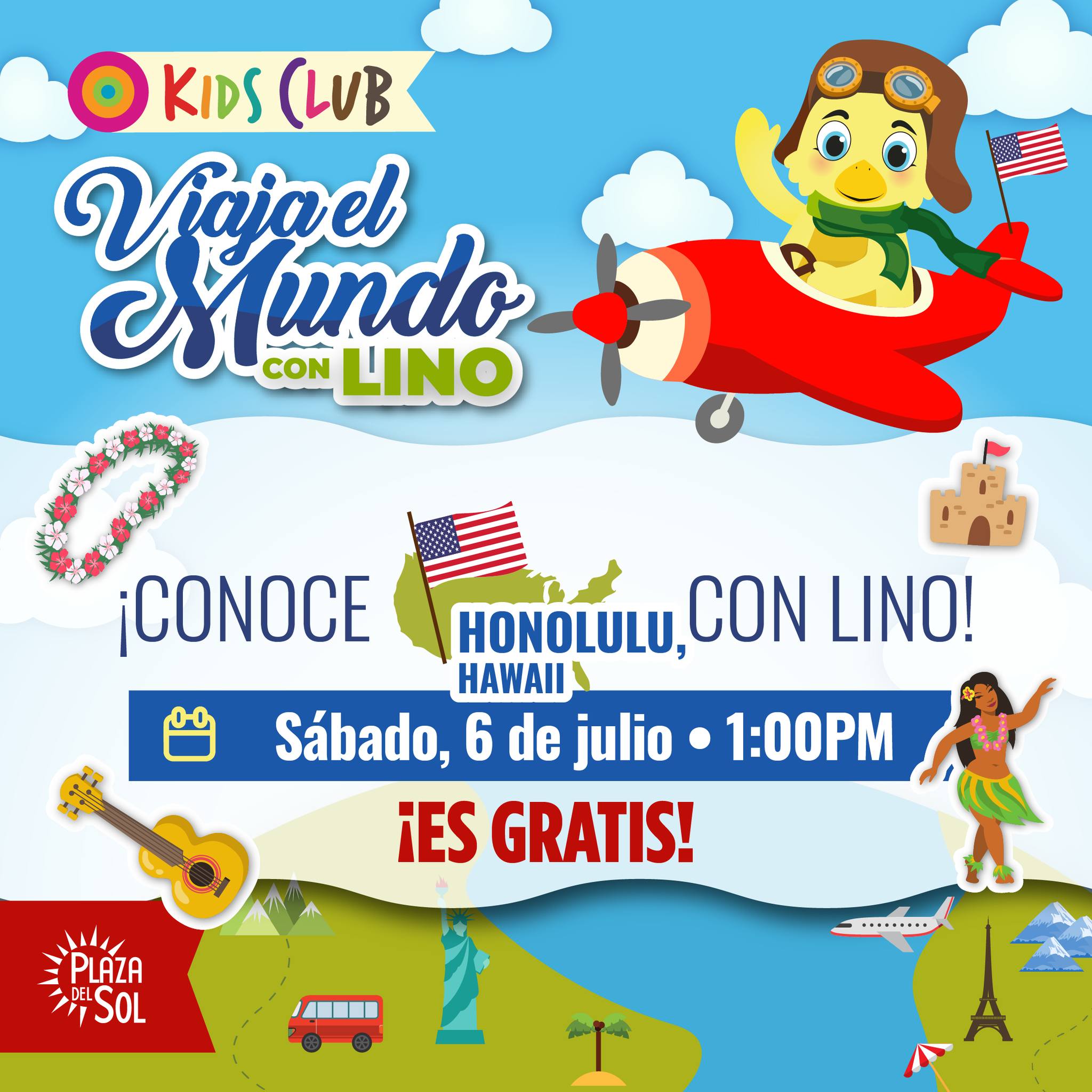 Viaja el Mundo con Lino: Honolulu, Hawai - Plaza del Sol