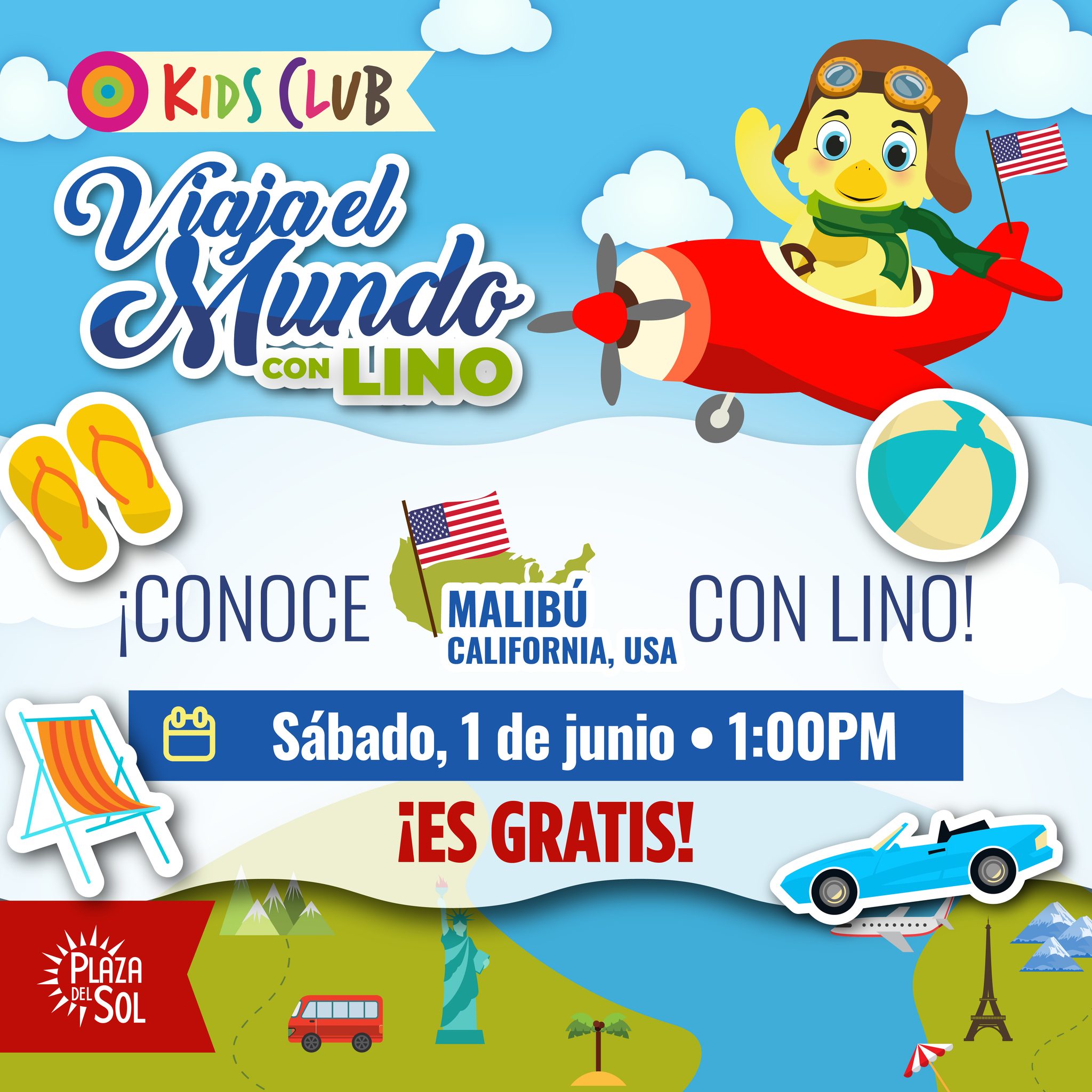 Viaja el Mundo con Lino: Mailibu, California - Plaza del Sol