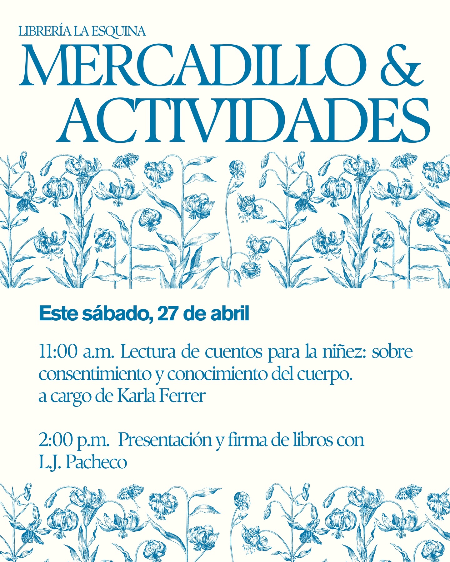 Mercadillo y Actividades - Librería La Esquina