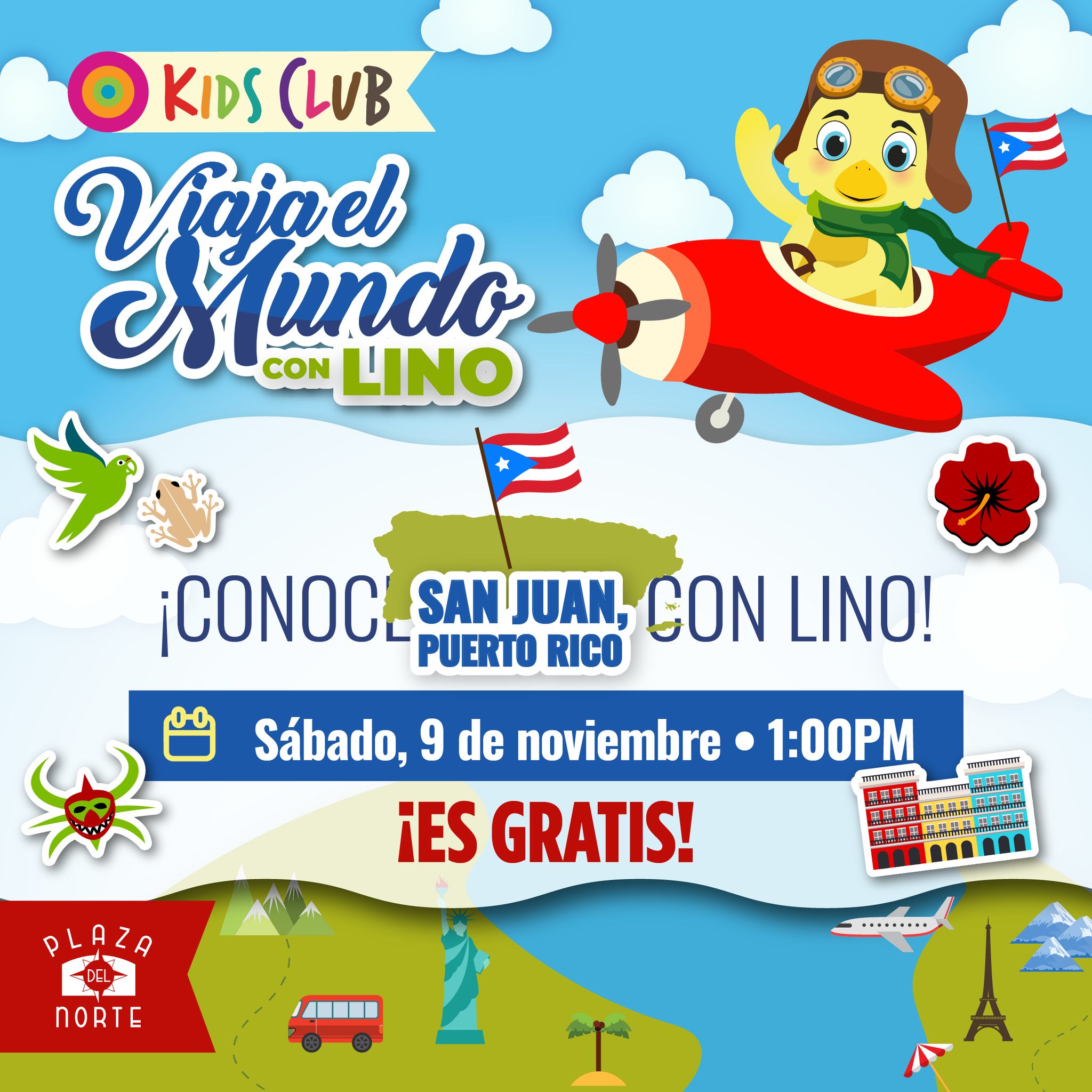 Viaja el Mundo con Lino: San Juan, Puerto Rico - Plaza del Norte