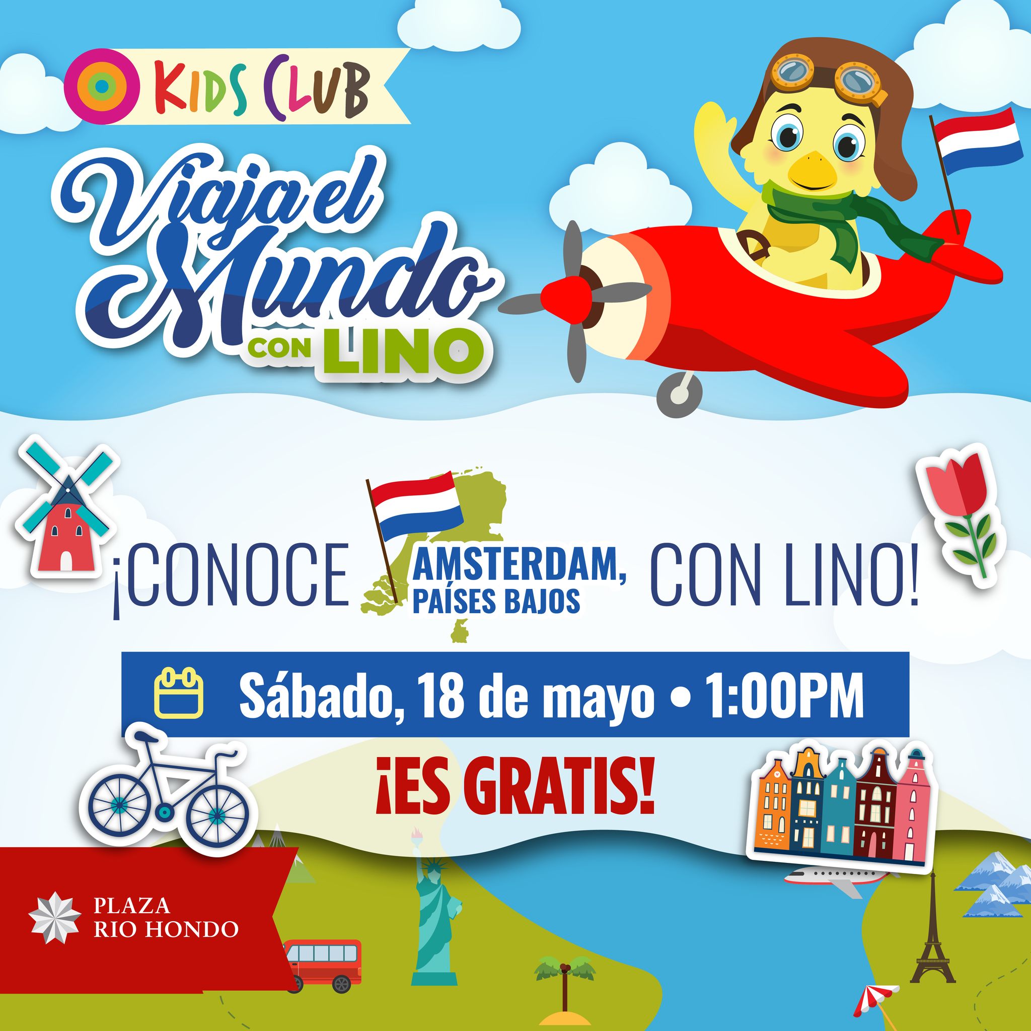 Viaja el Mundo con Lino: Amsterdam, Holanda - Plaza Río Hondo