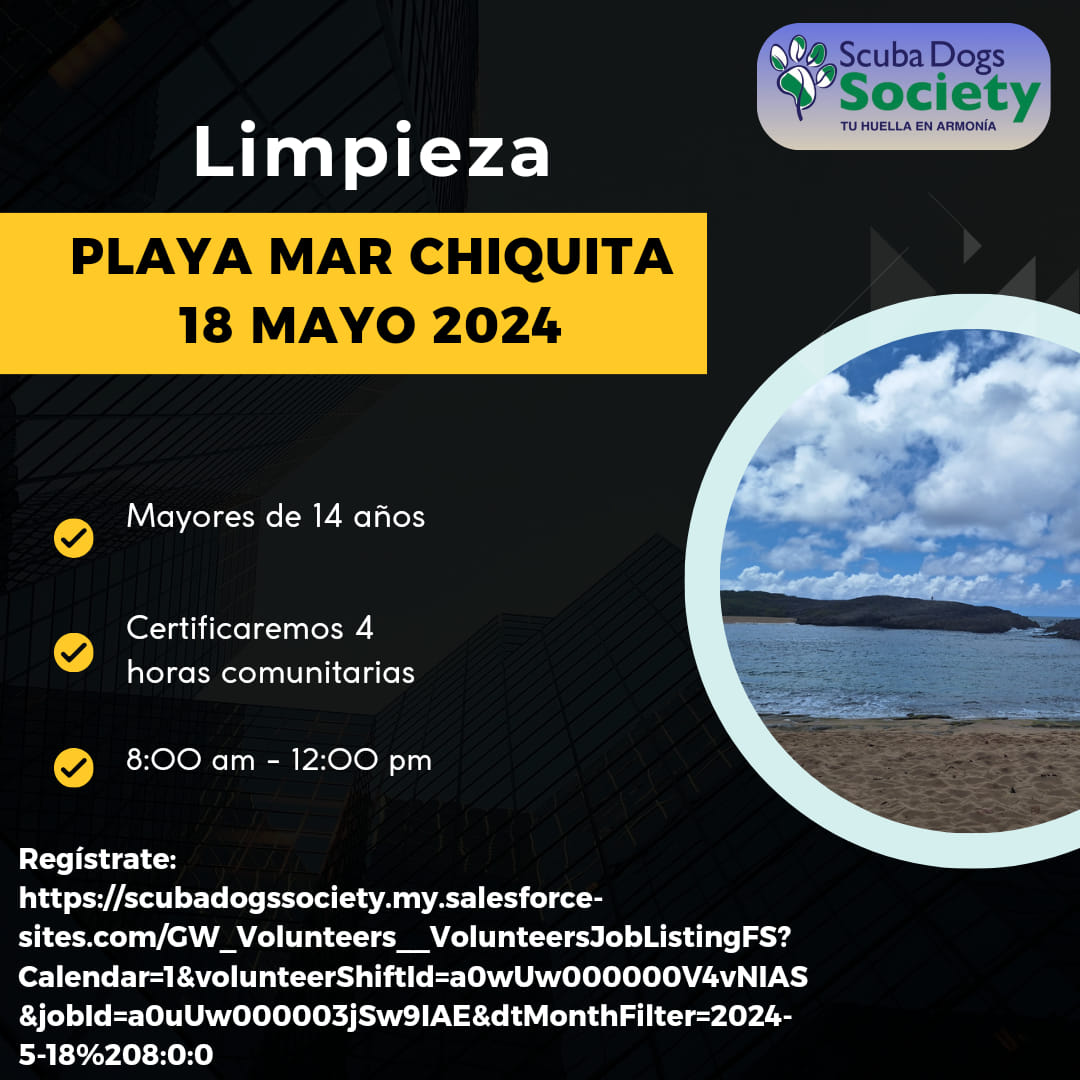 Limpieza Mar Chiquita - Scuba Dogs