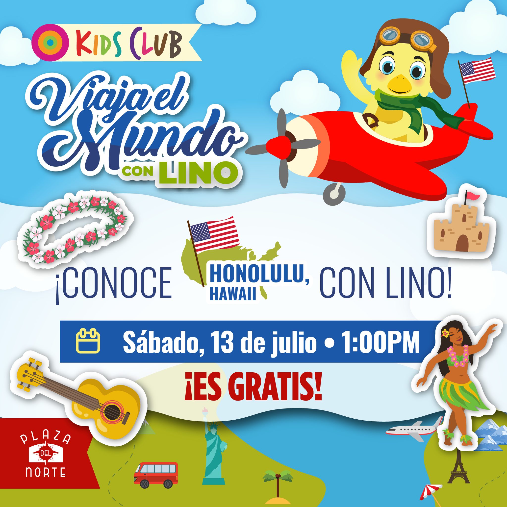 Viaja el Mundo con Lino: Honolulu, Hawaii - Plaza del Norte