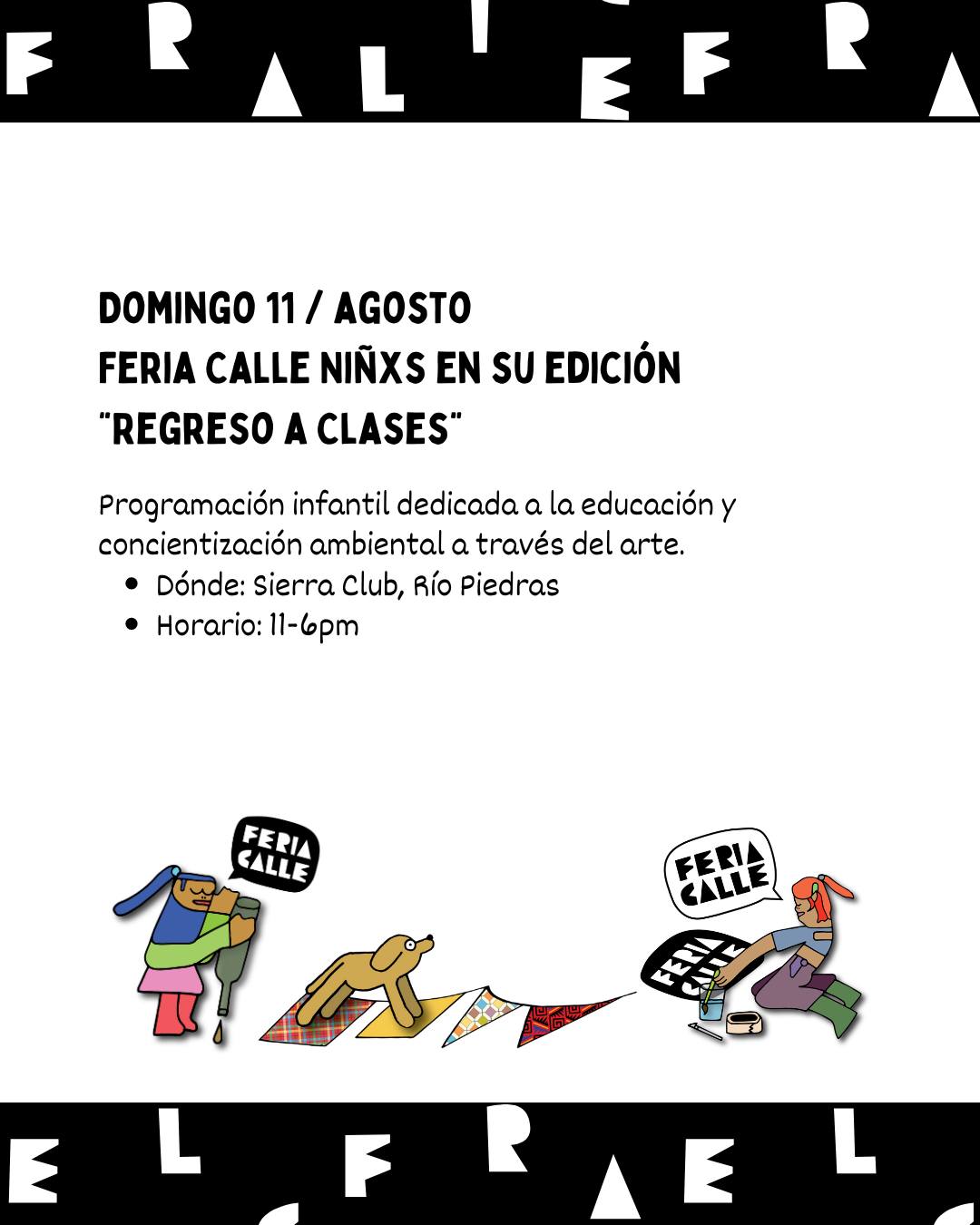 Feria Calle Niños: Regreso a Clases