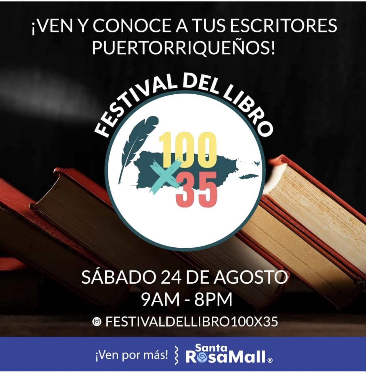 Festival de libros 100 x 35 PR - Centro del Sur Mall