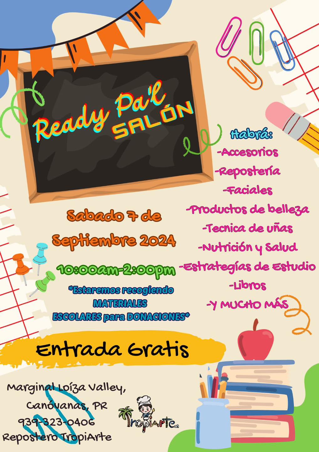 Ready Pa'l Salón - Repostero TropiArte