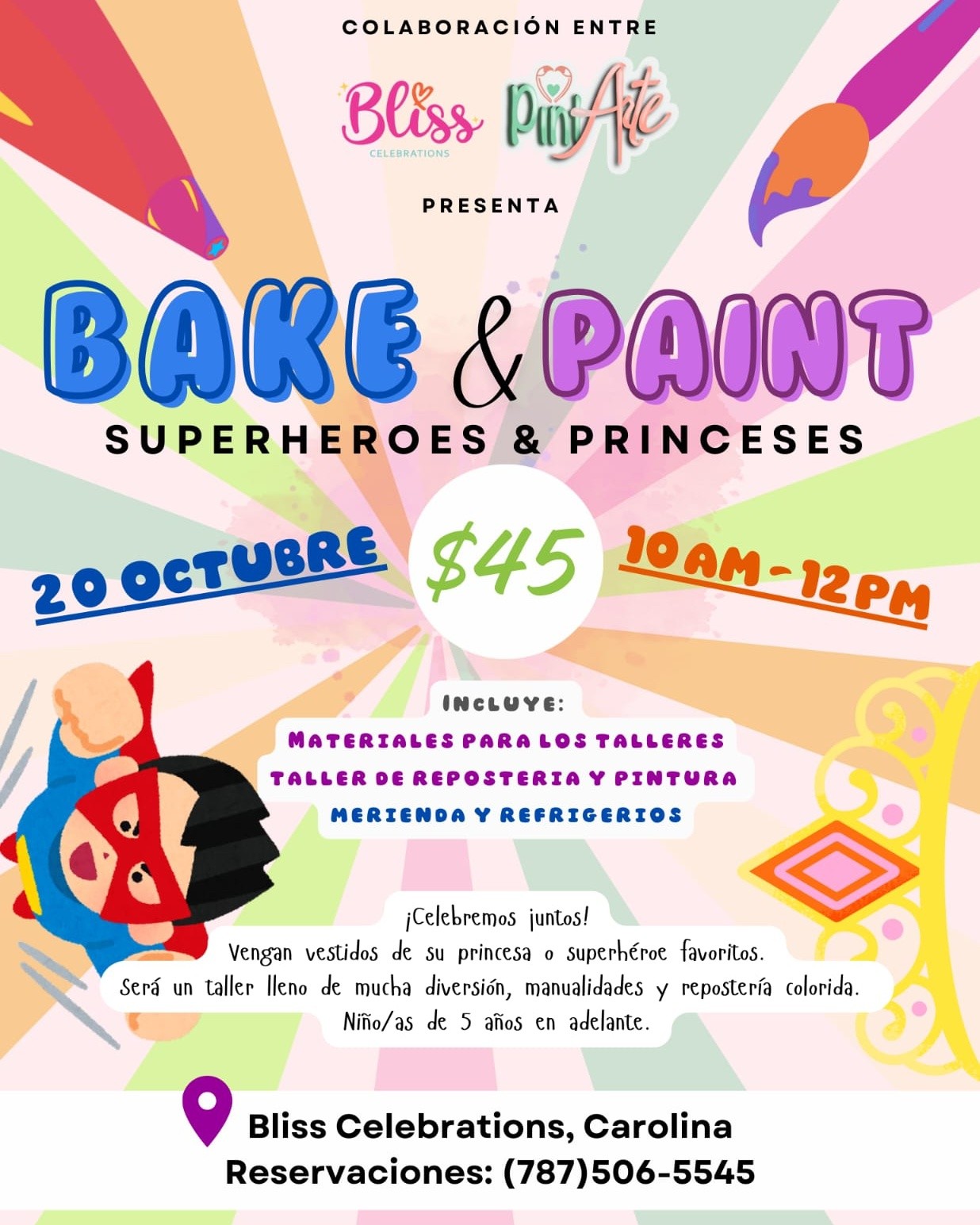 Bake & Paint - Bliss Celebrations