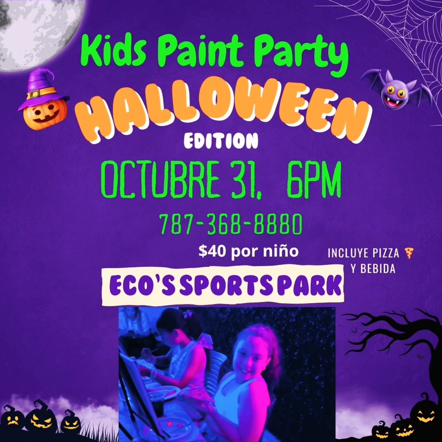 Kids Paint Party Halloween - Canvas Party