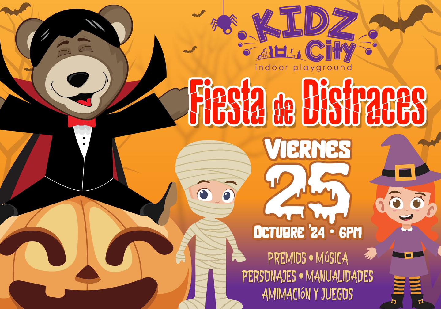 Fiesta de Disfraces - Kidz City Indoor Playground (Ponce y Caguas)