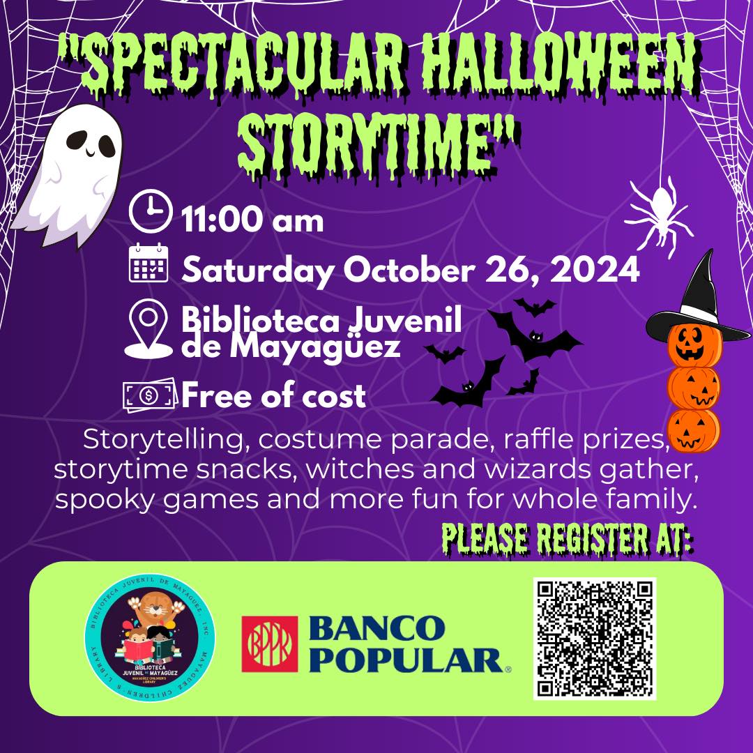 Espectacular cuento de Halloween - Biblioteca Juvenil de Mayagüez