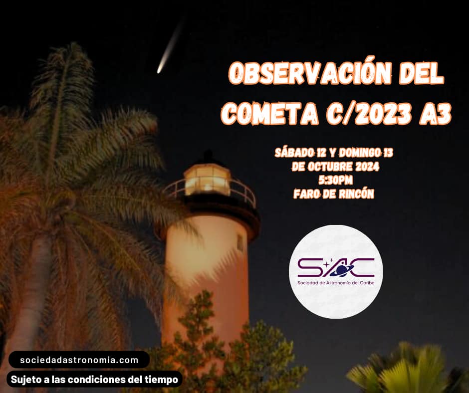 Observación del cometa - Sociedad de Astronomía del Caribe