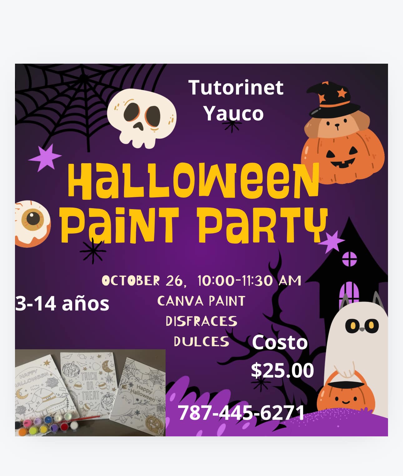 Halloween Paint Party - Tutorinet