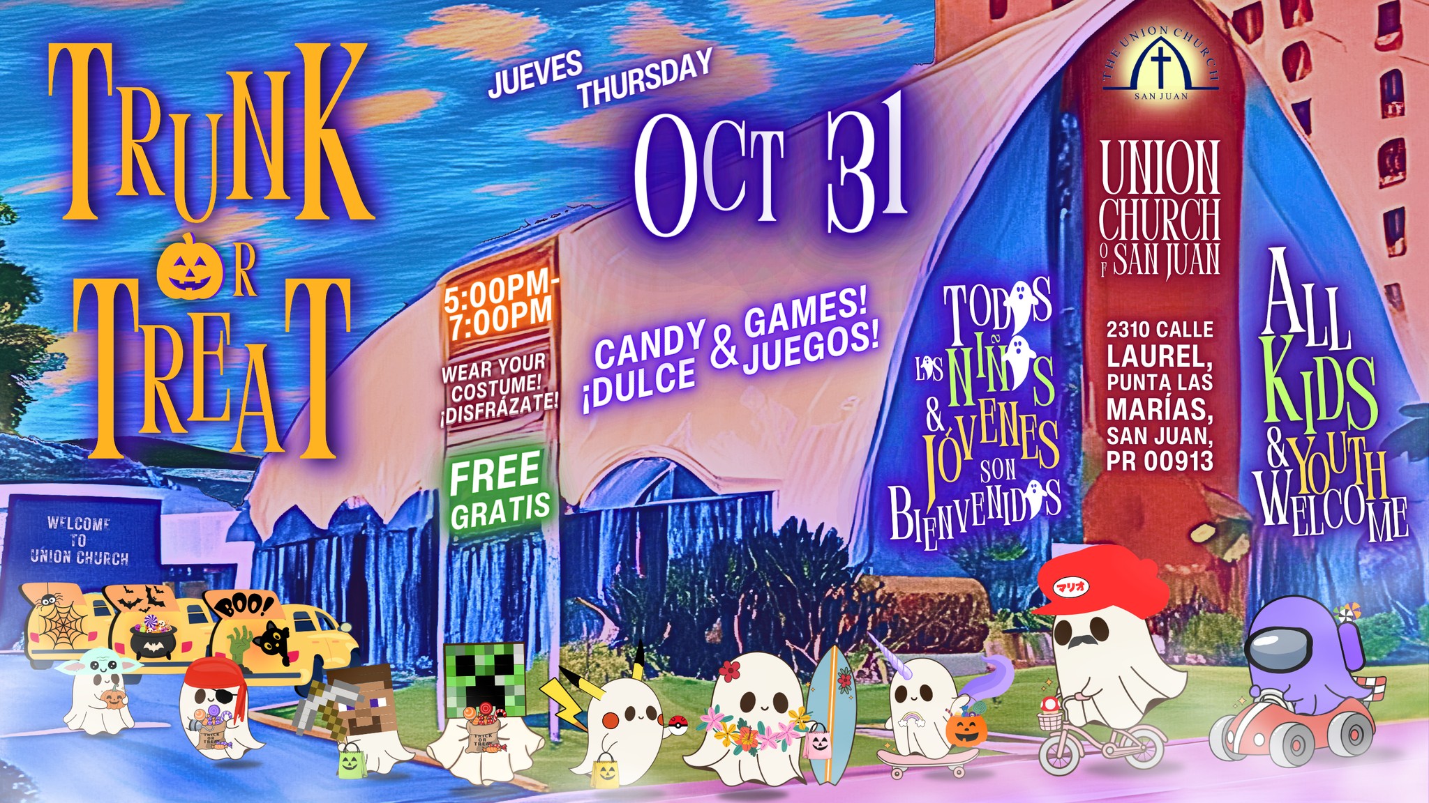 Trunk or Treat - The Union Church of San Juan