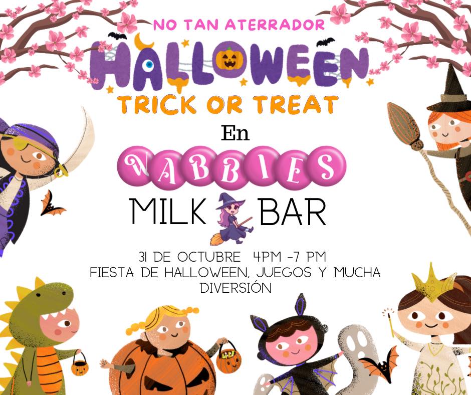 Halloween Trick or Treat Kids Party - Wabbles Milk Bar