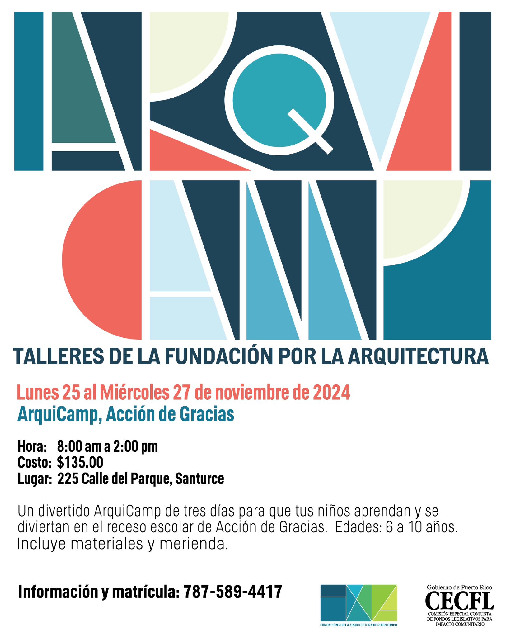 ArquiCamp - Receso de Acción de Gracias (25 al 27 de noviembre)