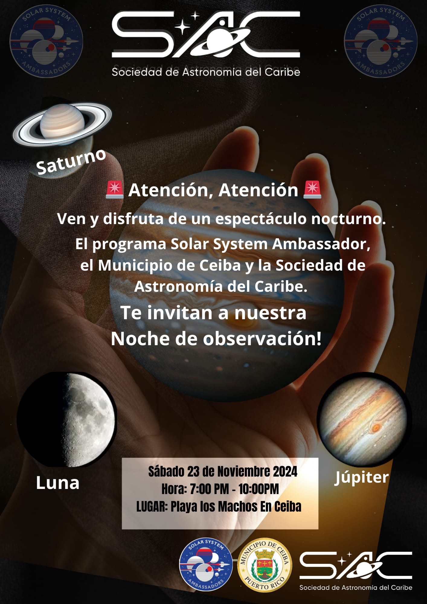 Noche de Observación en Playa los Machos - Sociedad de Astronomía del Caribe
