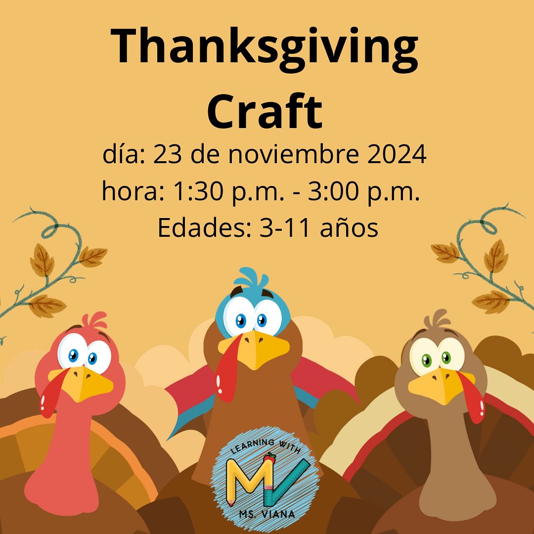 Thanksgiving Craft - Learning with Ms. Viana