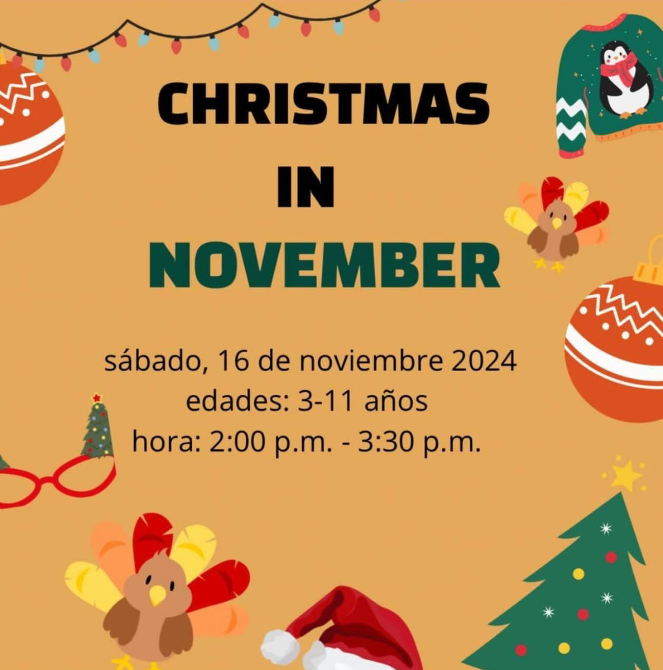 Chistmas in November - Learning with Ms. Viana